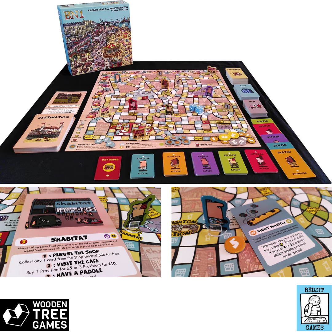BN1: A Board Game All About Brighton (10th anniversary edition) - Wooden Tree Games