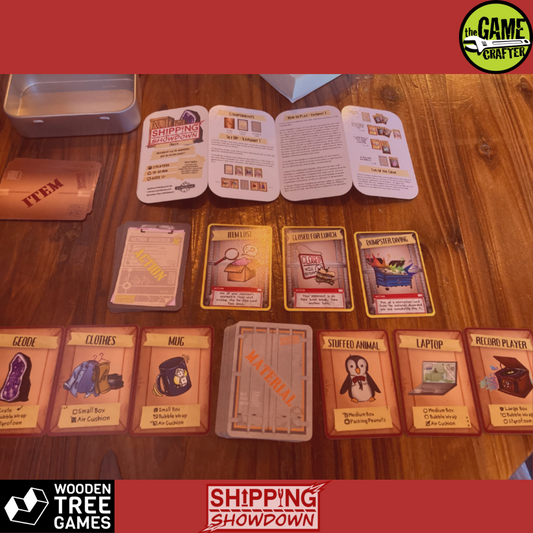 Mint Tin Shipping Showdown - Wooden Tree Games