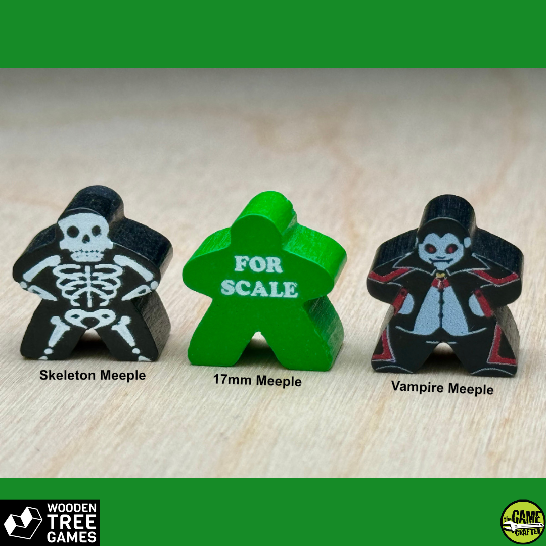 Villager, Green - Character Meeple - Wooden Tree Games