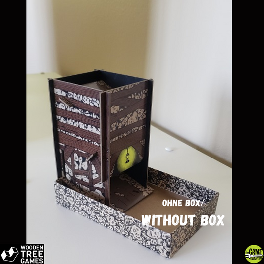 Box Mount Dice Tower - Wooden Tree Games
