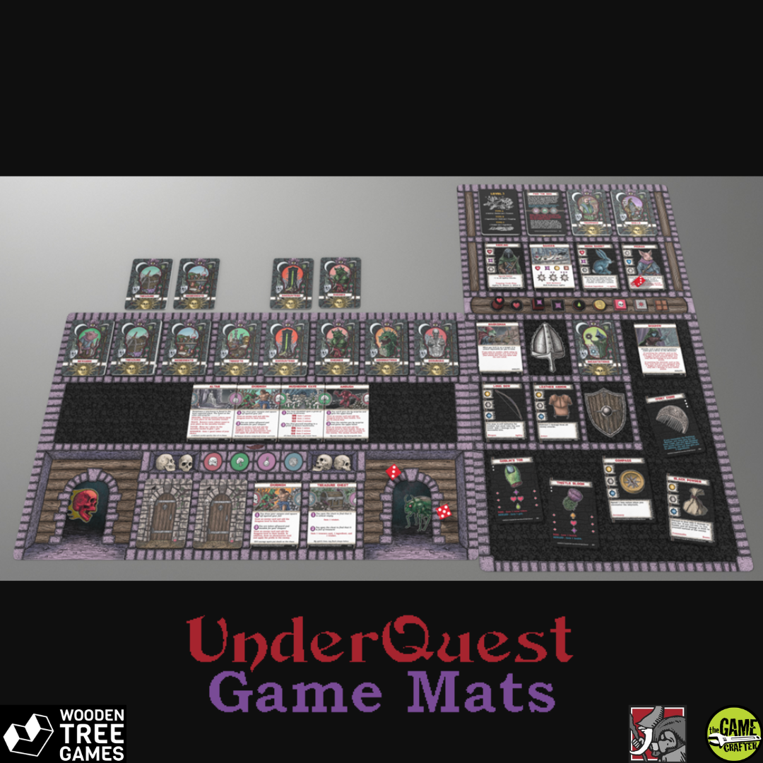 UnderQuest Game Mats - Wooden Tree Games