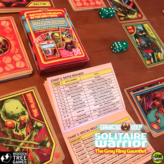 Galactic Keep Solitaire Warrior - Wooden Tree Games