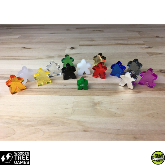 Ice Cube, 8mm, Transparent, Green - Wooden Tree Games