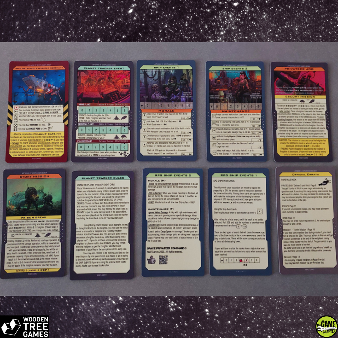 Space Privateer Command mini add-on - Wooden Tree Games