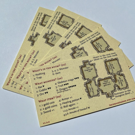 Dungeons & Business Cards - Wooden Tree Games