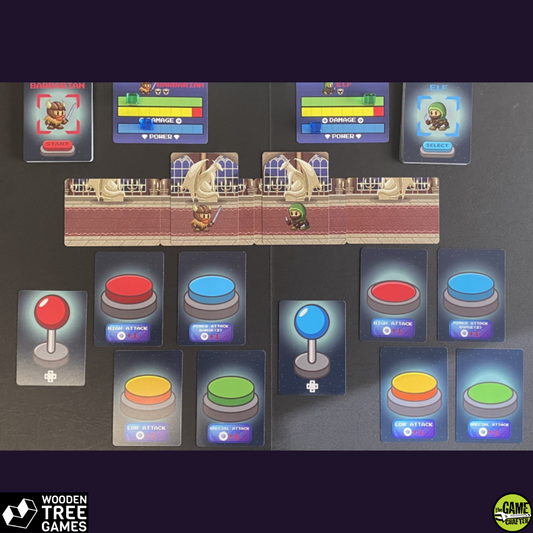 SUPER CASTLE FIGHTER (2 Player Starter Deck) - Wooden Tree Games