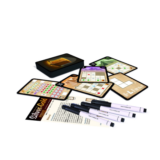 Silver & Gold PYRAMIDS - Wooden Tree Games