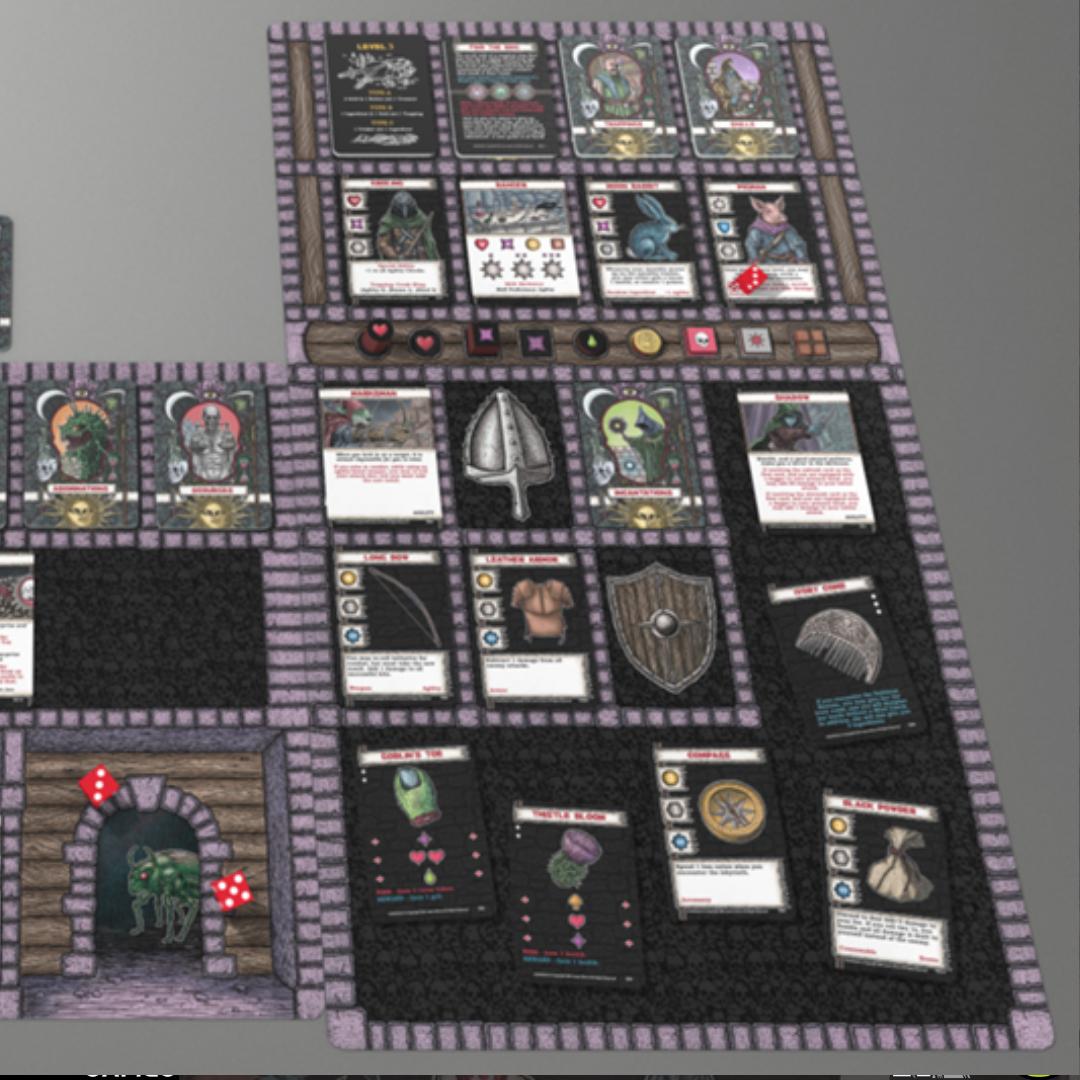 UnderQuest Game Mats - Wooden Tree Games