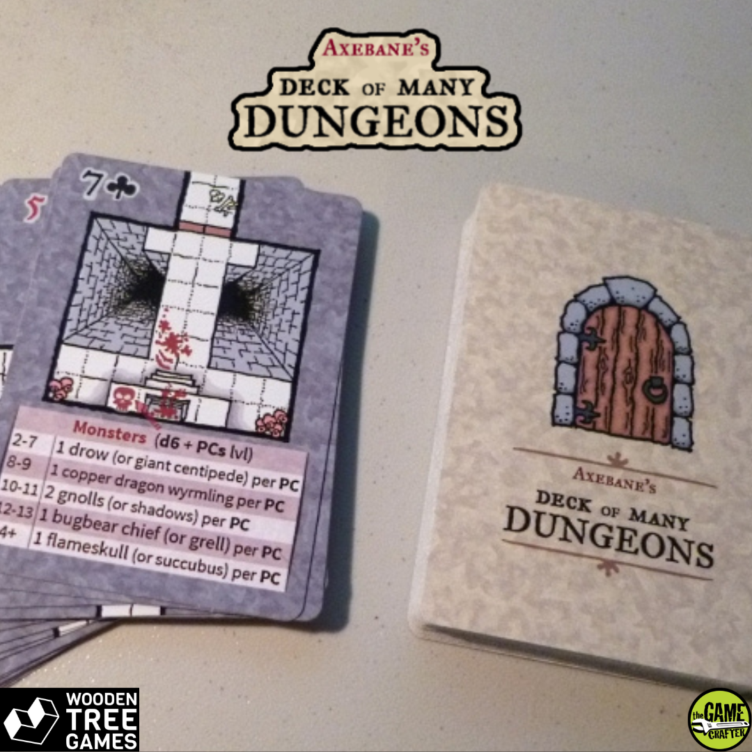 Axebane's Deck of Many Dungeons - Wooden Tree Games