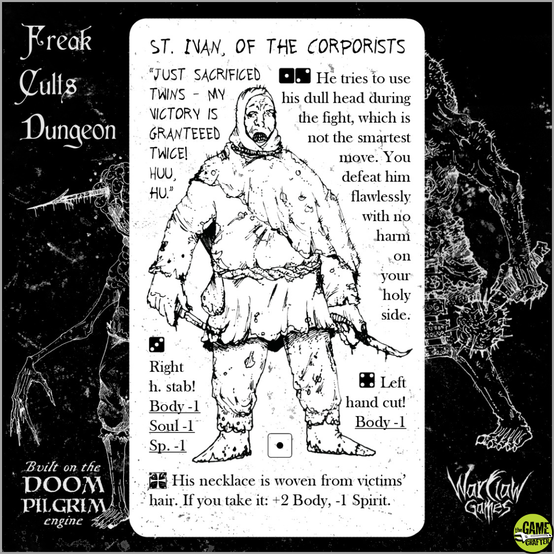 Freak Cults Dungeon & DOOM PILGRIM Micro - Wooden Tree Games