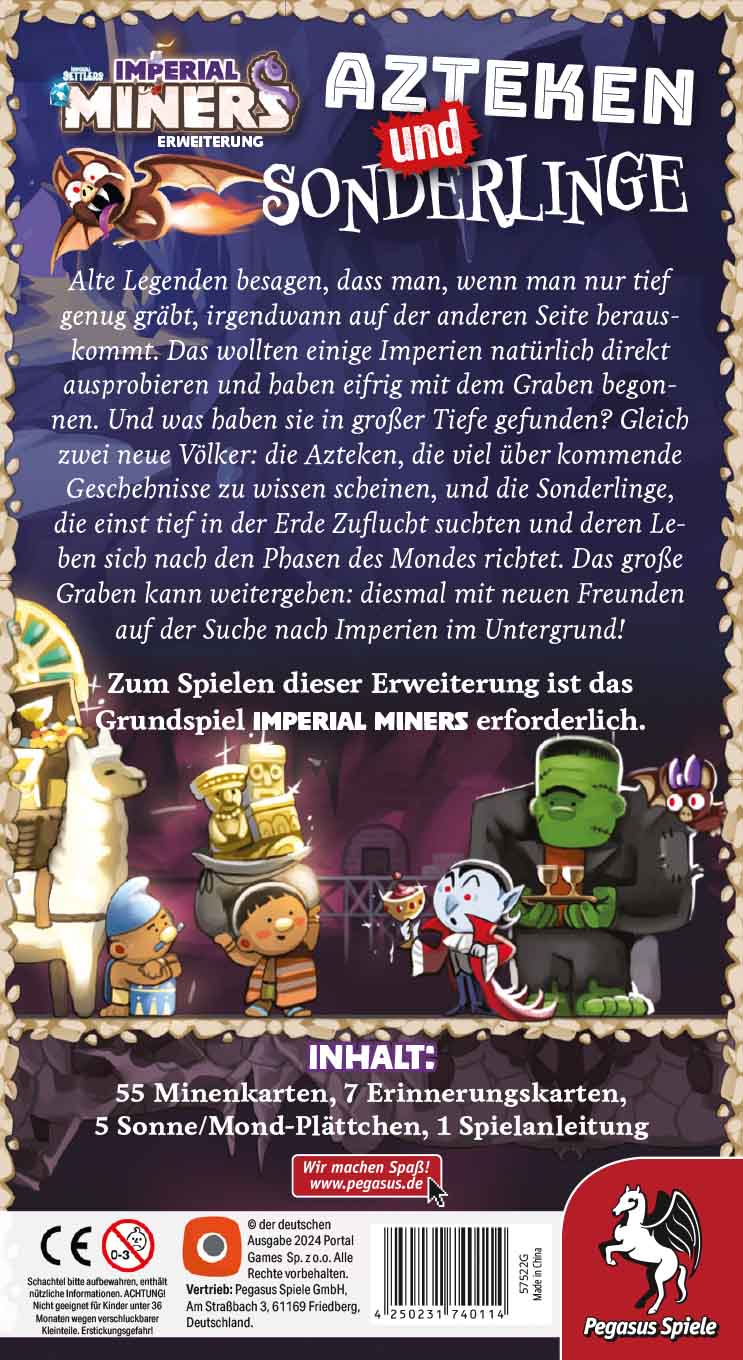 Imperial Miners: Azteken und Sonderlinge (Erweiterung) - Wooden Tree Games