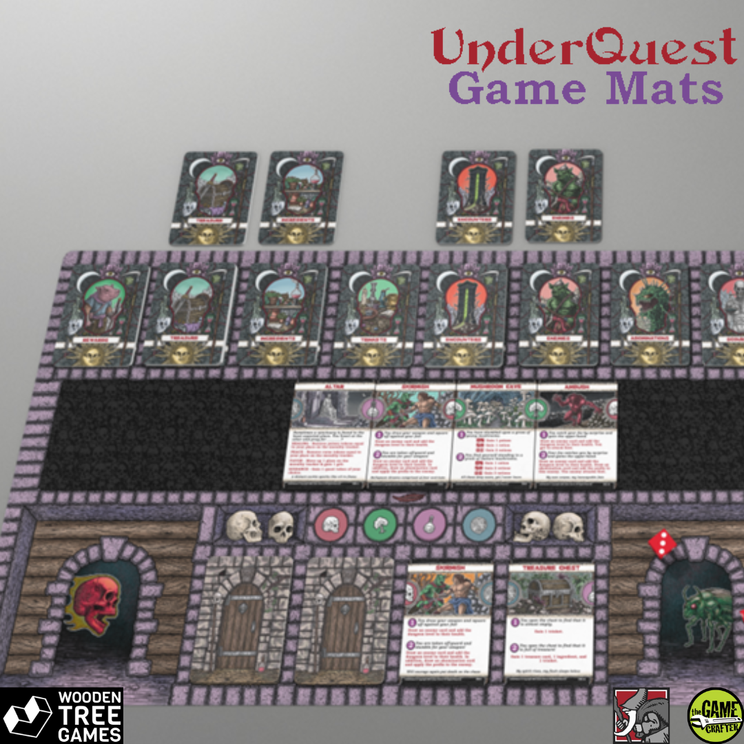 UnderQuest Game Mats - Wooden Tree Games