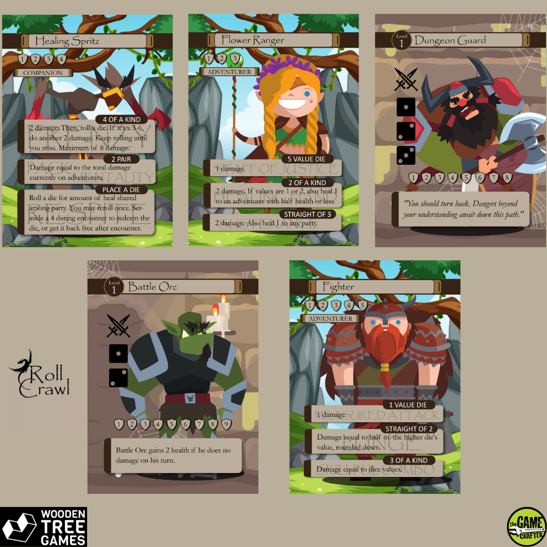 Roll Crawl - Wooden Tree Games