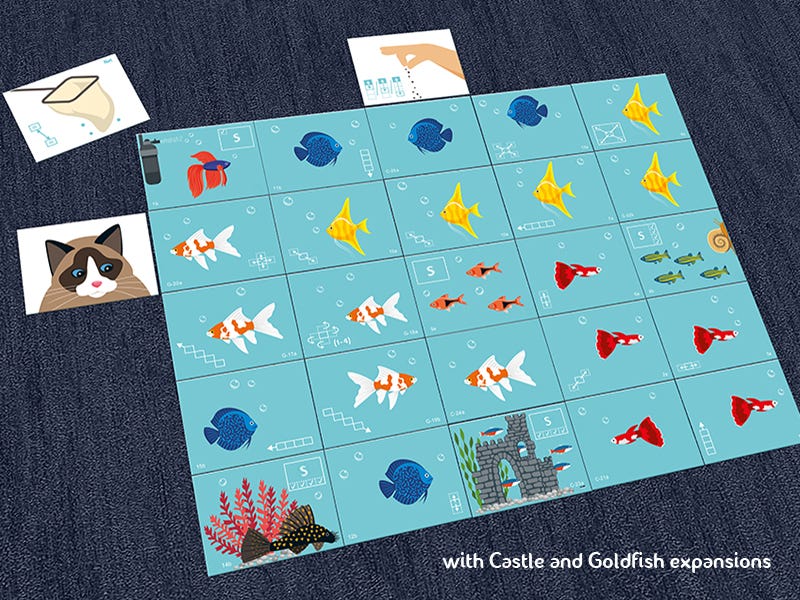 Pocket Aquarium: Goldfish & Castle - Wooden Tree Games