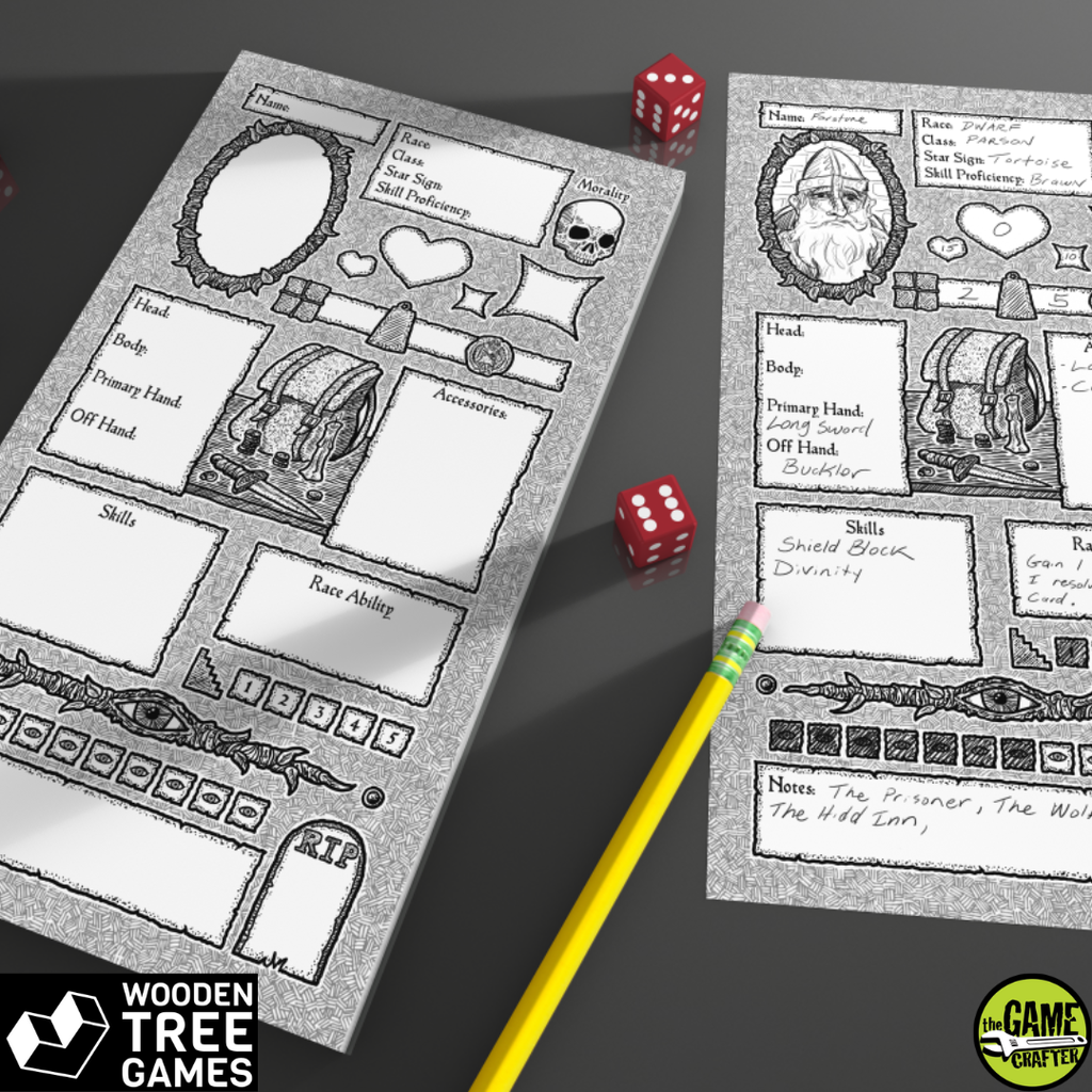Iron Helm - Character Sheets - Wooden Tree Games