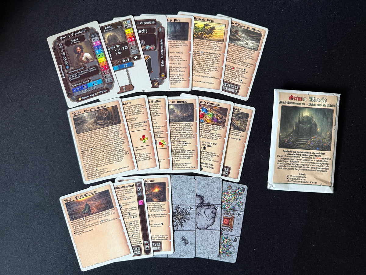 Grimm World - Mini Expansion 02 - Jakob und die Riesen (German) - Wooden Tree Games