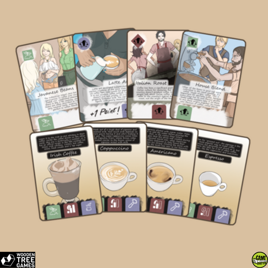 The Coffee Conflict - Mint Tin - Wooden Tree Games