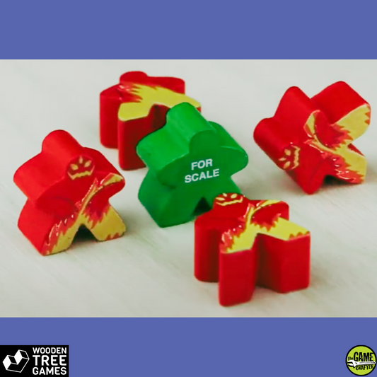 Ice Elemental - Character Meeple - Wooden Tree Games