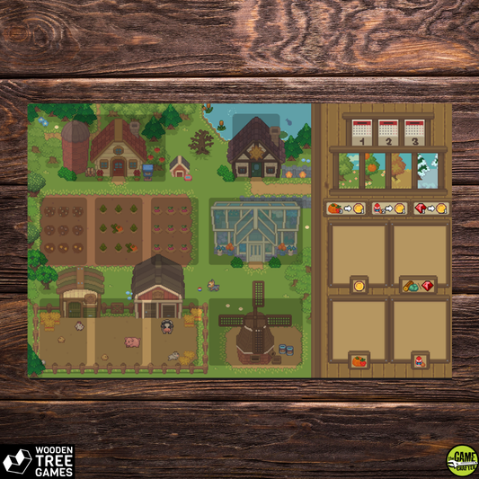 Cozy Oaks Player Mat - Wooden Tree Games