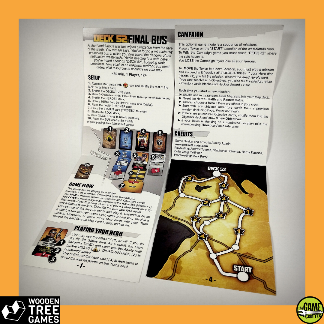 DECK 52: Final Bus - Wooden Tree Games