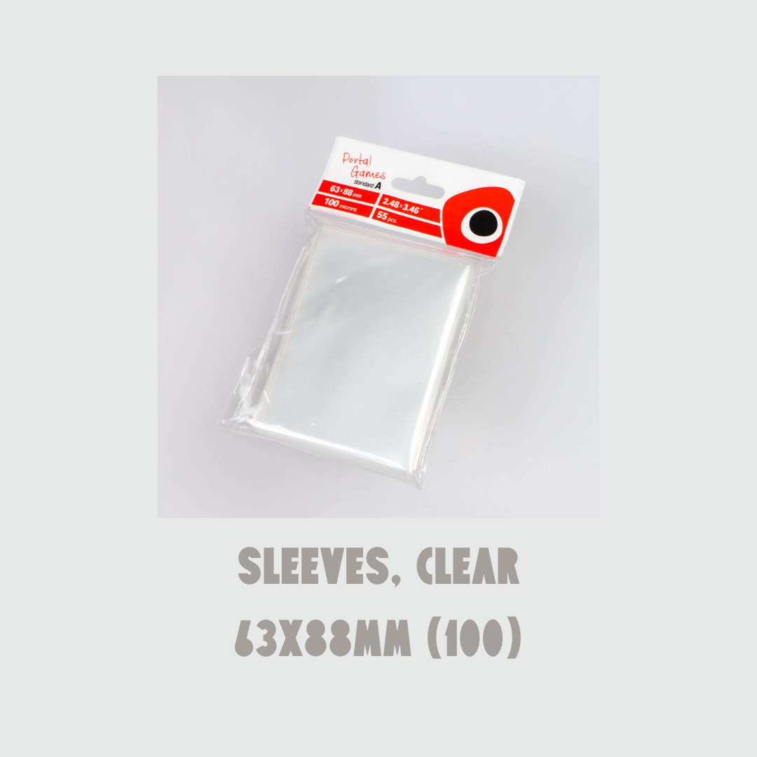 Card Sleeves, Clear: Standard (63x88 mm)