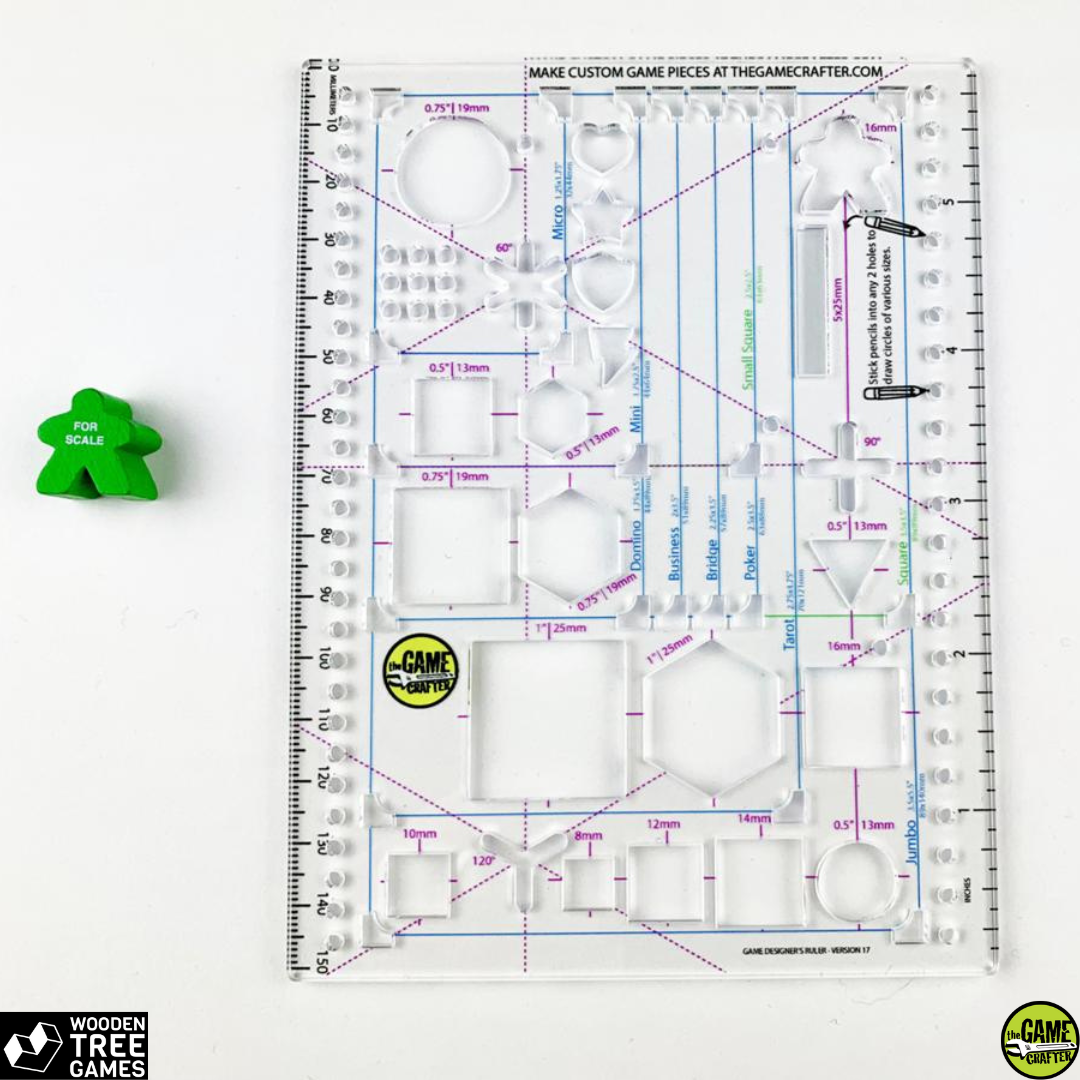 Game Designer Ruler – Wooden Tree Games