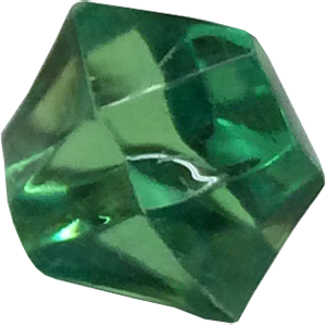 Crystal, transparent, green