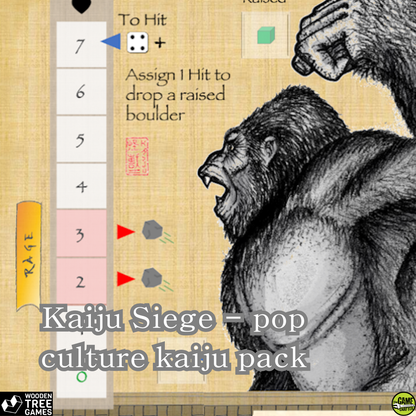 Kaiju Siege - pop culture kaiju pack