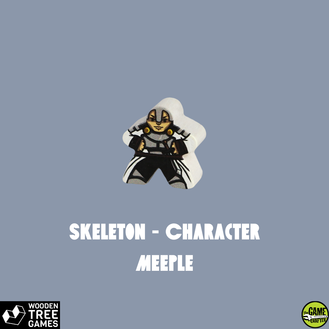 Swordsman, White - Character Meeple