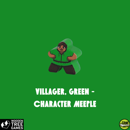 Villager, Green - Character Meeple