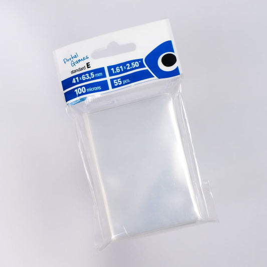 Clear Card Sleeves: Standard E (41x63 mm)
