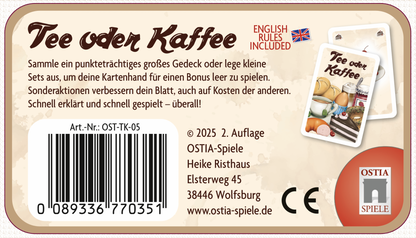 Tee oder Kaffee - Wooden Tree Games