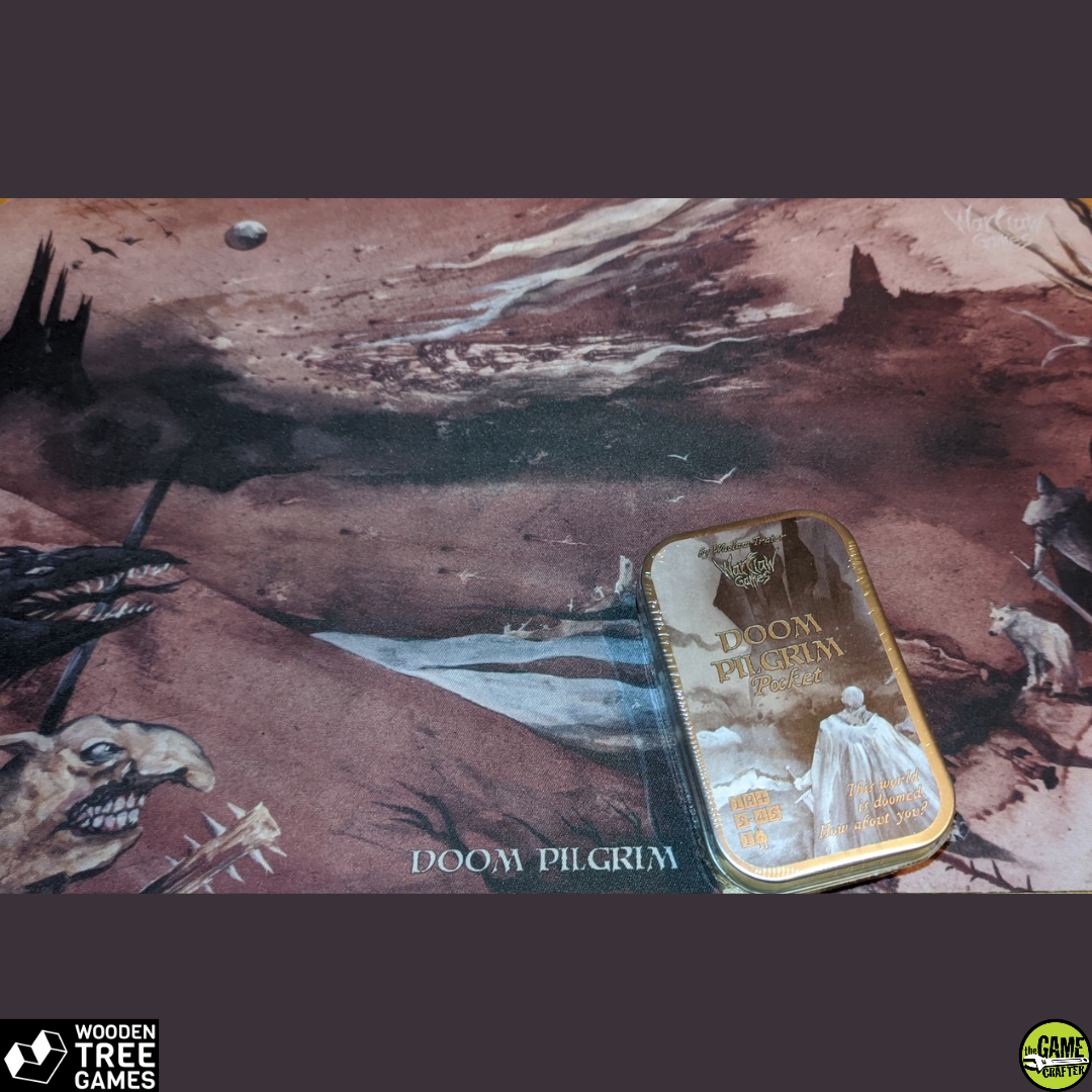 Custom Doomlings Mat DOOM PILGRIM Small game mat – Wooden Tree Games