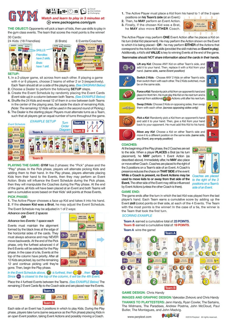 GYM (Pack O Game)